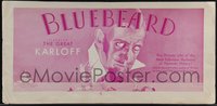 6p0024 BLUEBEARD 9x19 campaign book page 1935 Grosz art of Boris Karloff, the film was never made!