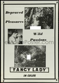 6r0023 FANCY LADY 1sh 1971 Nick Millard, Uschi Digard, pleasures & wild passions, sexy!