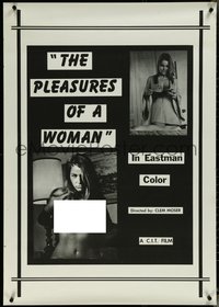 6r0027 PLEASURES OF A WOMAN 1sh 1972 Nick Millard, great images of sexy topless Uschi Digard, rare!