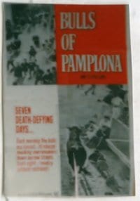 BULLS OF PAMPLONA 1sheet 1960s