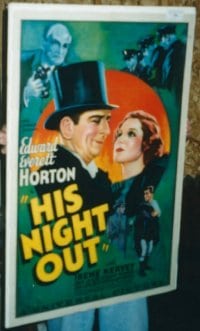 HIS NIGHT OUT pbacked 1sheet