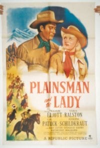 PLAINSMAN & THE LADY 1sheet