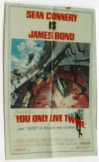 YOU ONLY LIVE TWICE R1980 1sheet