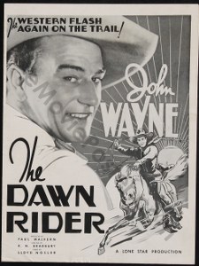 Cool Item Of the Week: The Dawn Rider pressbook