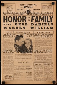 Cool Item Of the Week: Honor of the Family pressbook