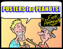 POSTERS for PEANUTS! comic strip!