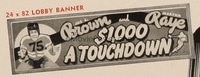 $1,000 A TOUCHDOWN banner, paper