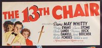 13TH CHAIR ('37) 24sh