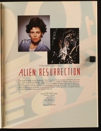 ALIEN RESURRECTION campaign book page