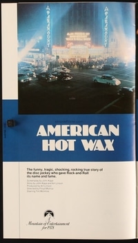 AMERICAN HOT WAX campaign book page