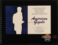 AMERICAN GIGOLO campaign book page