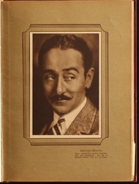 ADOLPHE MENJOU campaign book page
