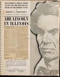 ABE LINCOLN IN ILLINOIS ('40) campaign book page