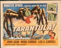 VHP7 308 TARANTULA title lobby card '55 Reynold Brown gigantic spider art!