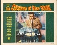 VHP7 378 COLOSSUS OF NEW YORK lobby card #2 '58 brain in jar scene!