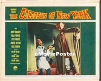 VHP7 379 COLOSSUS OF NEW YORK lobby card #7 '58monster crushes hand