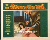 VHP7 380 COLOSSUS OF NEW YORK lobby card #6 '58 monster attacks girl!