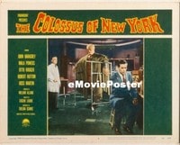 VHP7 381 COLOSSUS OF NEW YORK lobby card #5 '58 monster with walker!