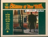 VHP7 382 COLOSSUS OF NEW YORK lobby card #3 '58 rear view of monster!