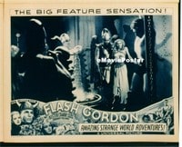 VHP7 087 FLASH GORDON lobby card '36 bare-chested Buster tortured!