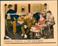 VHP7 009 GOLD RUSH lobby card '25 Charlie Chaplin in tramp suit!