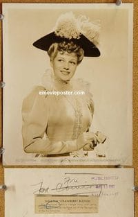 5708 STRAWBERRY BLONDE vintage 8x10 still '41 Rita Hayworth close up!