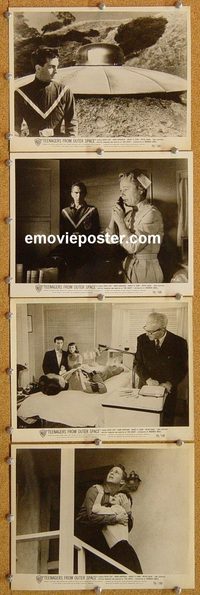 6068 TEENAGERS FROM OUTER SPACE 4 vintage 8x10 stills '59 wild!