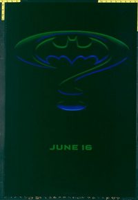 4728 BATMAN FOREVER teaser one-sheet movie poster '95 Kilmer, Kidman