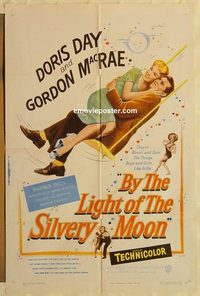 1744 BY THE LIGHT OF THE SILVERY MOON one-sheet movie poster '53 Day, McRae
