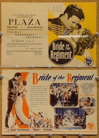2535 BRIDE OF THE REGIMENT movie herald '30 Walter Pidgeon