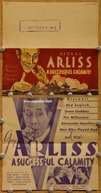 2590 SUCCESSFUL CALAMITY movie herald '32 Arliss, Mary Astor