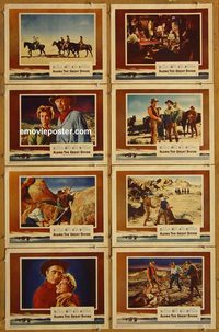 3607 ALONG THE GREAT DIVIDE 8 lobby cards '51 Kirk Douglas