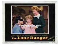 2079 LONE RANGER lobby card #2 '56 Moore saves girl and mother!