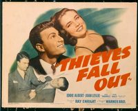 1352 THIEVES FALL OUT title lobby card '41 Eddie Albert, Joan Leslie