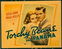 1359 TORCHY BLANE IN PANAMA title lobby card '38 Lola Lane, Paul Kelly