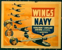 1381 WINGS OF THE NAVY title lobby card '39 cool planes in formation!