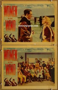 4515 WOMEN IN THE WIND 2 lobby cards '39 Francis, female pilots!
