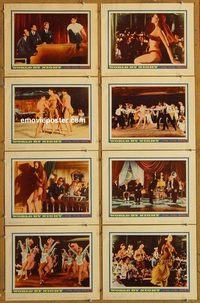 3873 WORLD BY NIGHT 8 lobby cards '61 sexy Italian showgirls!