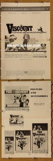 5136 VISCOUNT movie pressbook '67 Kerwin Mathews, Edmond O'Brien