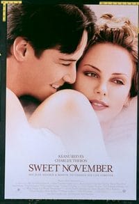 4964 SWEET NOVEMBER DS one-sheet movie poster '01 Keanu Reeves