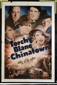 1923 TORCHY BLANE IN CHINATOWN one-sheet movie poster '39 Glenda Farrell