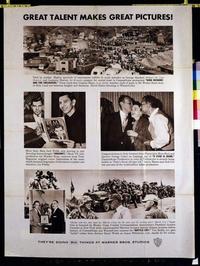 1614 WARNER BROS PROMOTIONAL one-sheet movie poster '55 Judy Garland