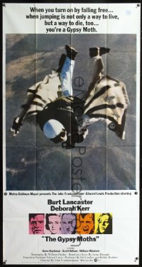0796FF GYPSY MOTHS 3sh '69 Burt Lancaster, John Frankenheimer, cool sky diving image!