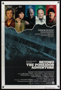 0884FF BEYOND THE POSEIDON ADVENTURE int'l 1sh '79 different image of Caine, Field, Savalas & more!
