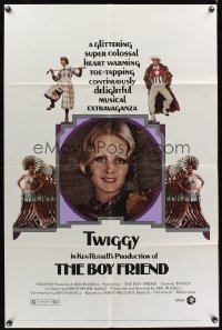 0890FF BOY FRIEND 1sh '71 sexy Twiggy in Ken Russell's delightful musical extravaganza!
