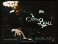 2484UF CASINO ROYALE teaser DS British quad '06 Daniel Craig as James Bond and Aston Martin!