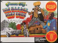 2488UF HARDER THEY COME British quad R77 Jimmy Cliff, Jamaican reggae music, artwork by John Bryant