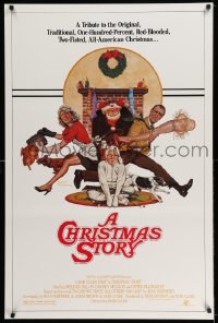 2073UF CHRISTMAS STORY studio style 1sh '83 best classic Christmas movie, art by Robert Tanenbaum!