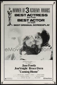 089UF COMING HOME awards 1sh '78 Jane Fonda, Jon Voight