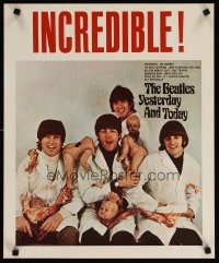 1669UF BEATLES commercial poster '80s Yesterday and Today, The Butcher Cover!